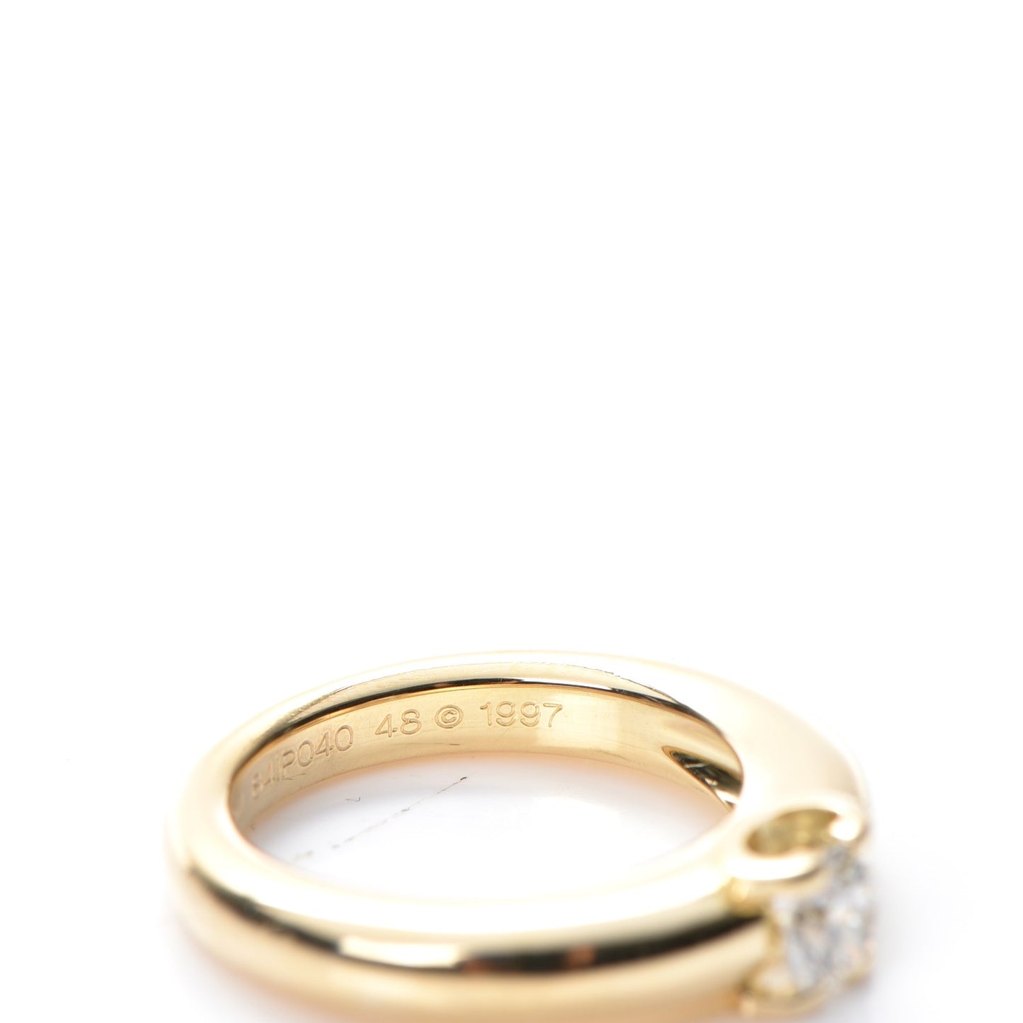 18K Yellow Gold Diamond Engagement Ring 48 4.5