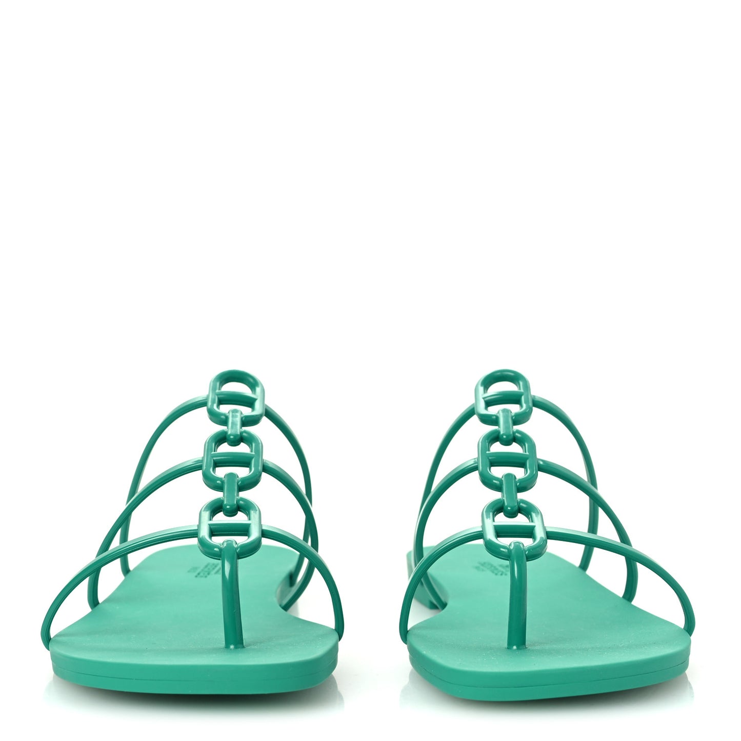 Rubber Womens Mykonos Sandals 37 Vert Tourmaline