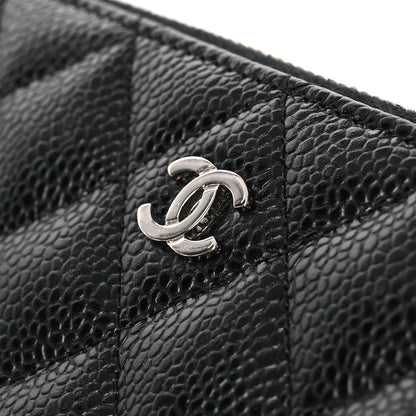 Chanel Caviar Quilted Large Gusset Zip Around Wallet Black 16 of 17