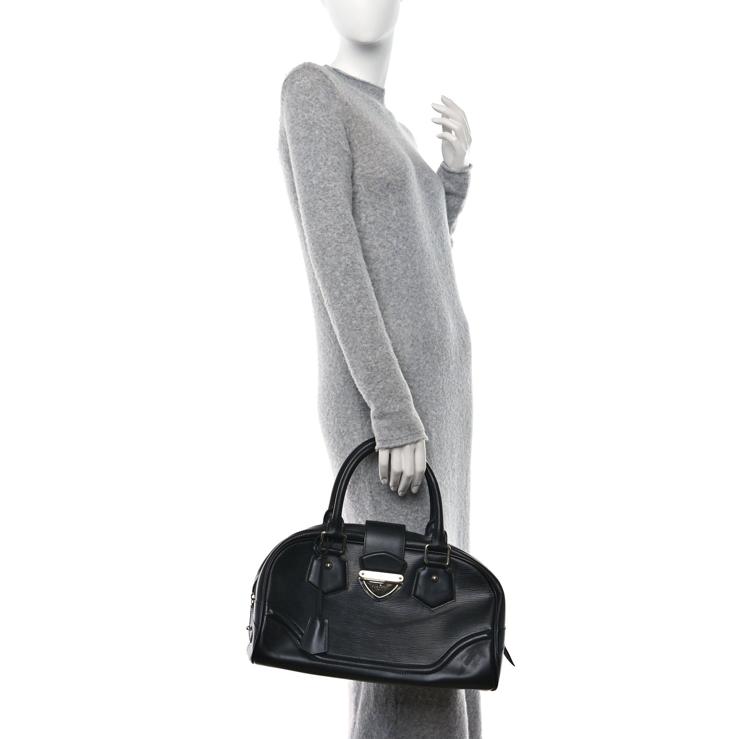 LOUIS VUITTON Epi Bowling Montaigne GM Black
