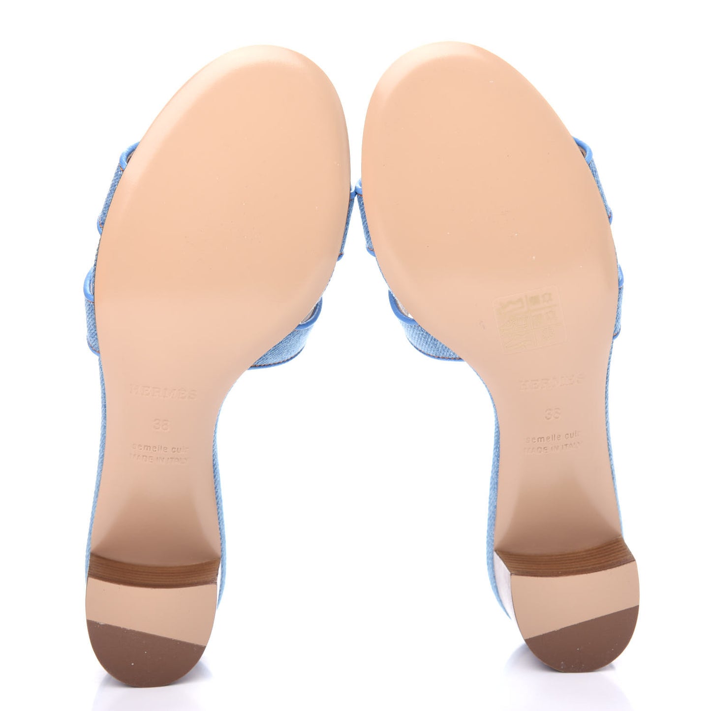 Denim Oasis Sandals 38 Bleu Clair