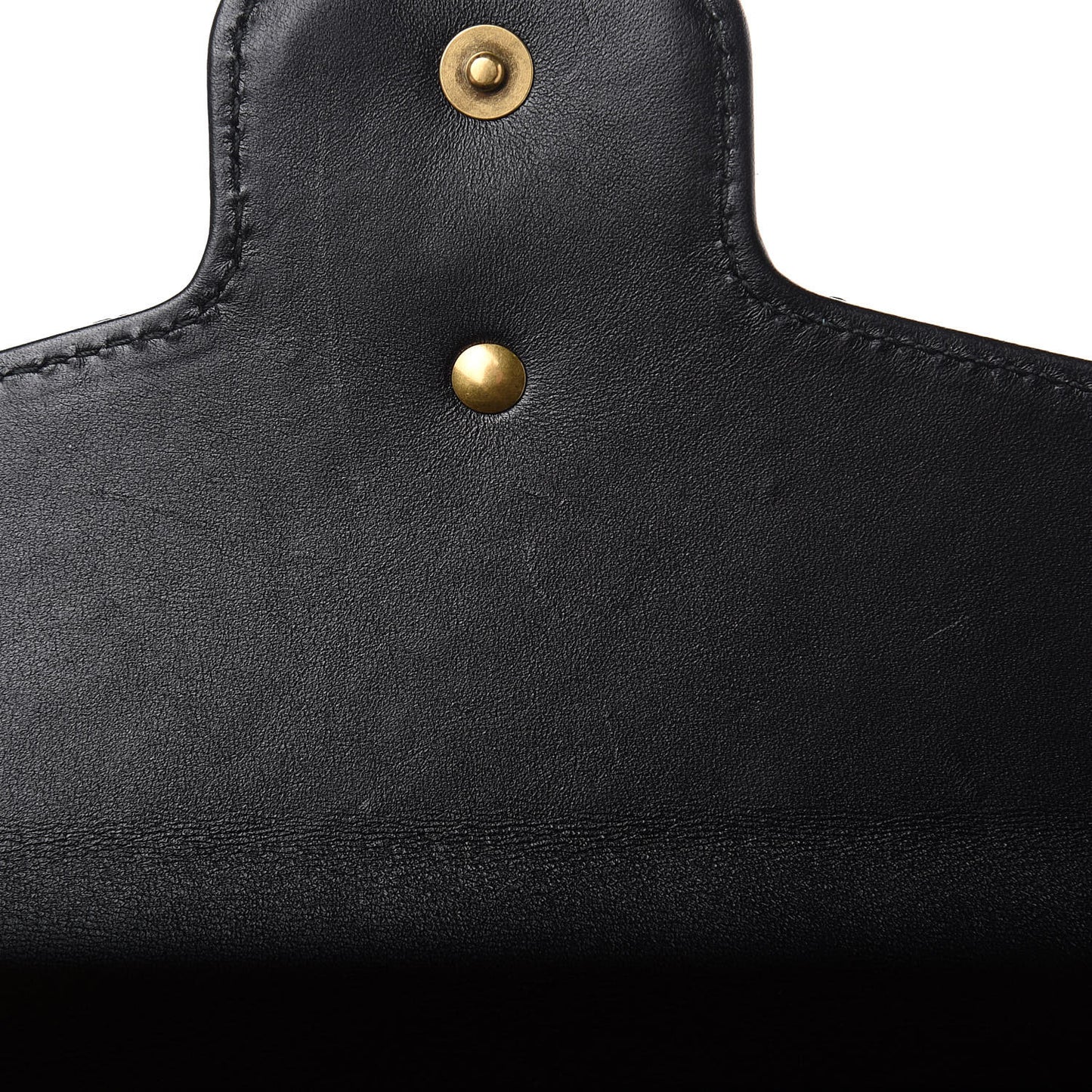 Calfskin Matelasse Mini Pearly GG Marmont Chain Wallet Black