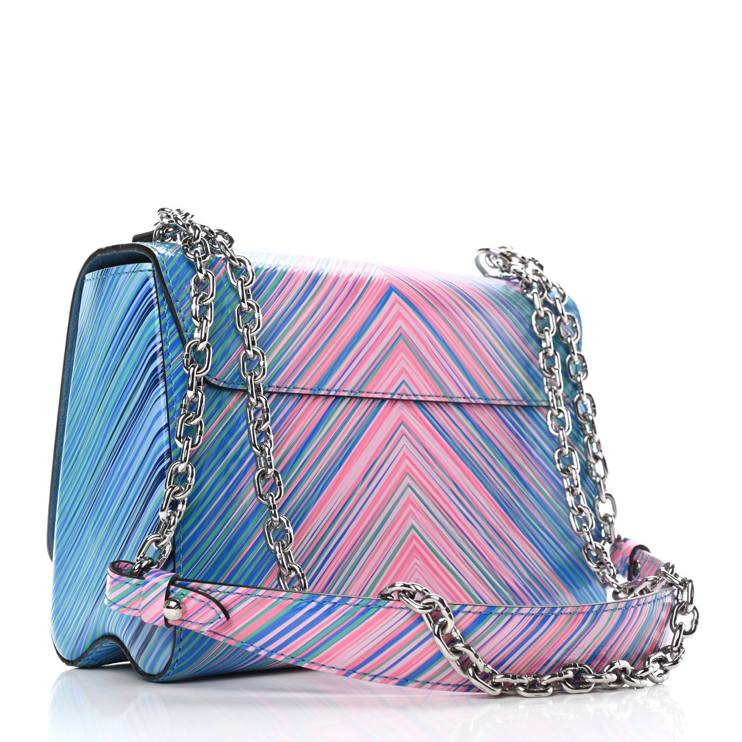 Louis Vuitton Epi Tropical Twist Shoulder Bag MM Blue Rose 2 of 4