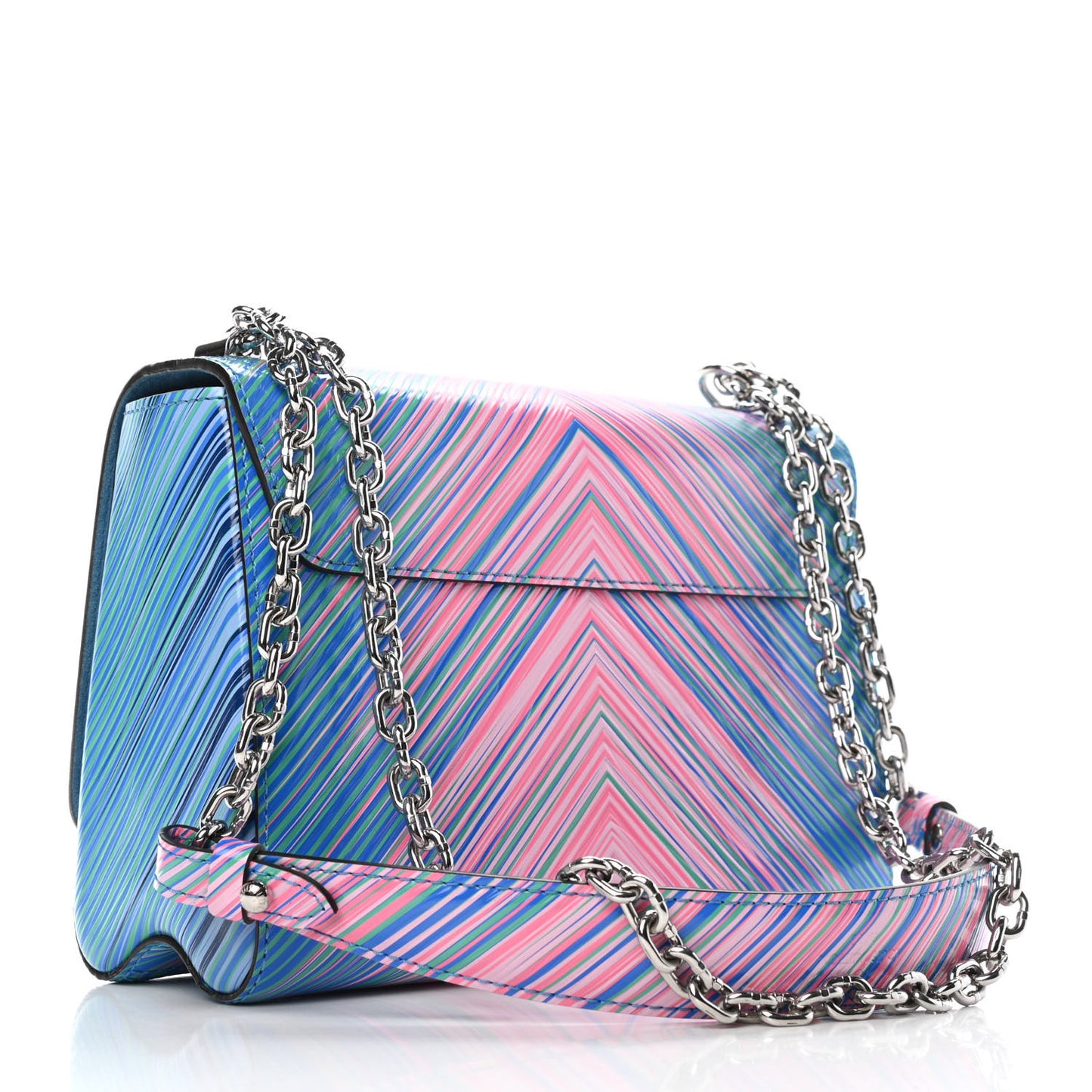 Epi Tropical Twist Shoulder Bag MM Blue Rose