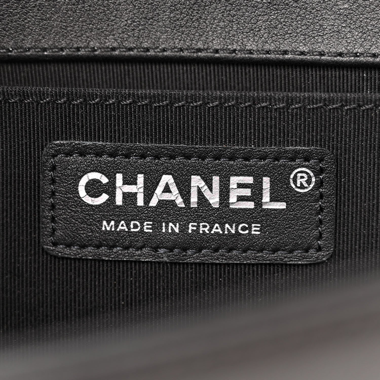 Chanel Lambskin Chevron Quilted Medium Boy Flap Black 6 of 11