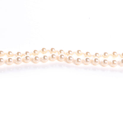 Chanel Pearl and Leather CC Double Wrap Belt Gold 3 of 8