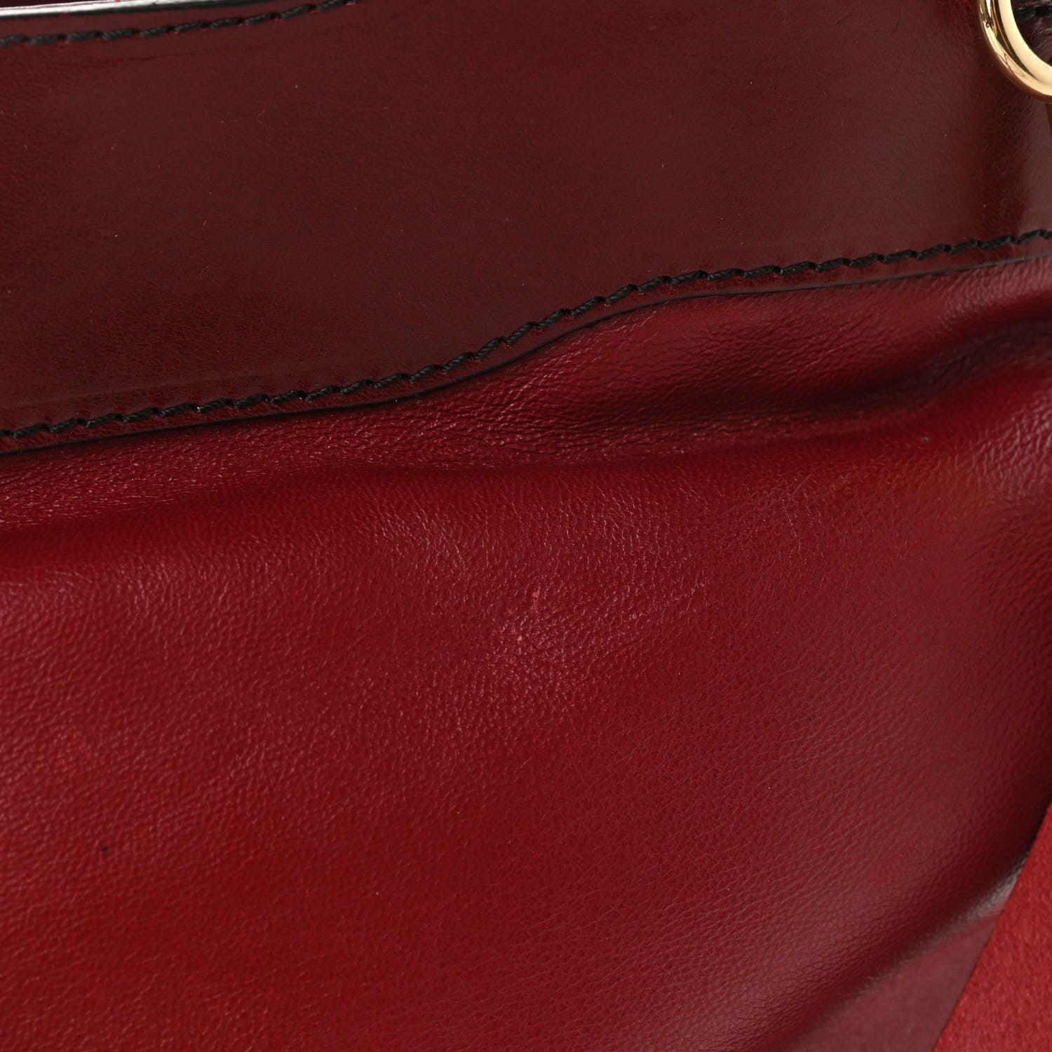 Burberry Lambskin Small Hepburn Satchel Red 12 of 12