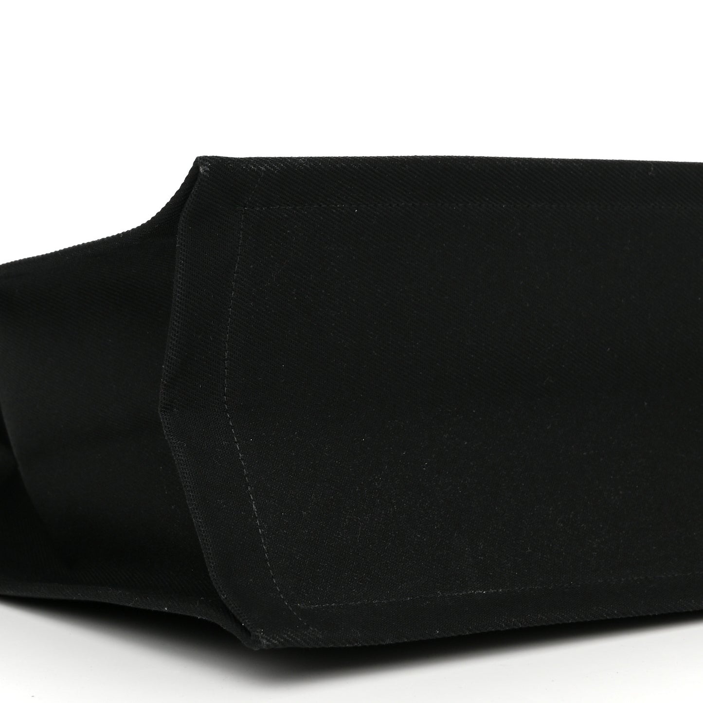 Linen Calfskin Rive Gauche Tote Black
