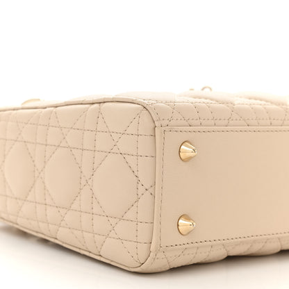 Christian Dior Lambskin Cannage Small My ABCDior Lady Dior Beige 9 of 11