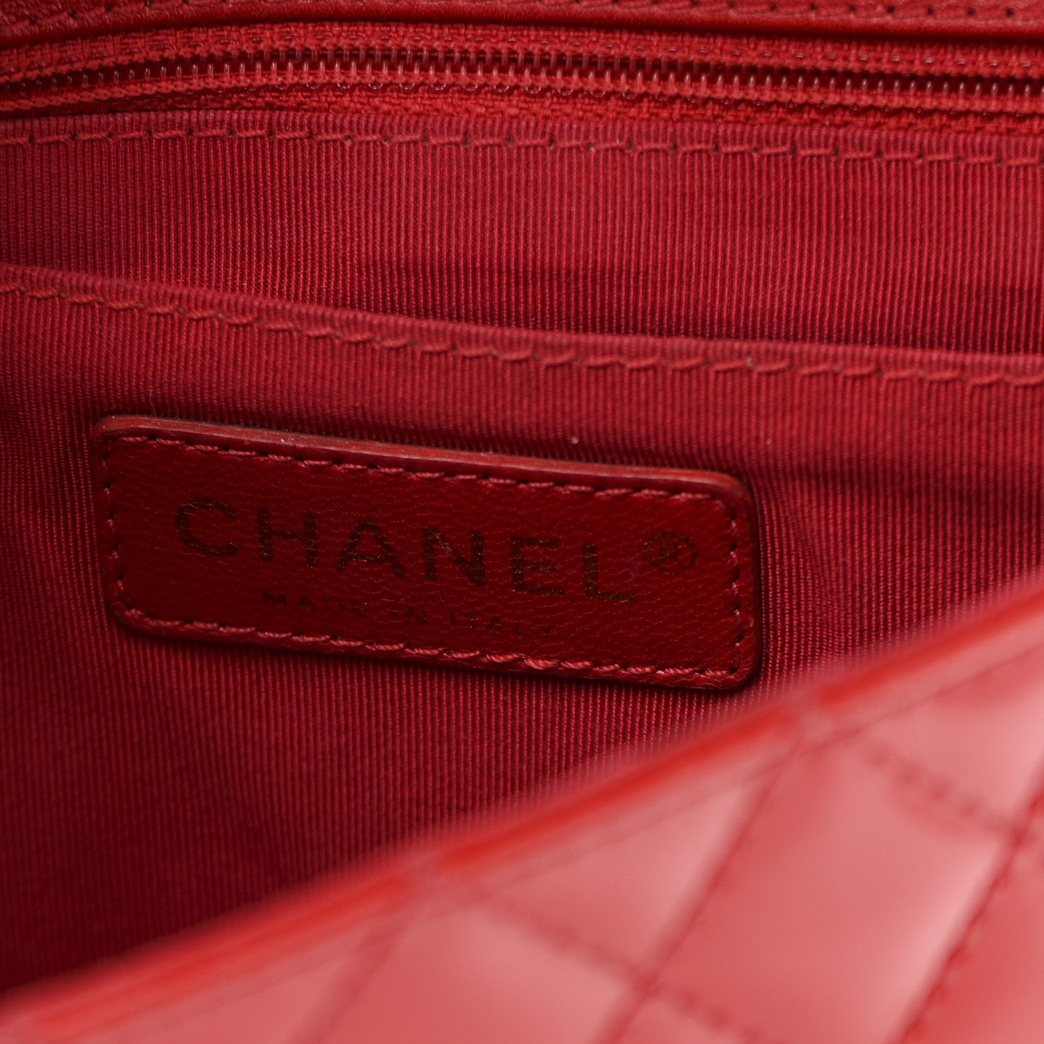 Chanel Patent Calfskin Quilted Valentine Charms Medium Single Flap Red 6 of 11