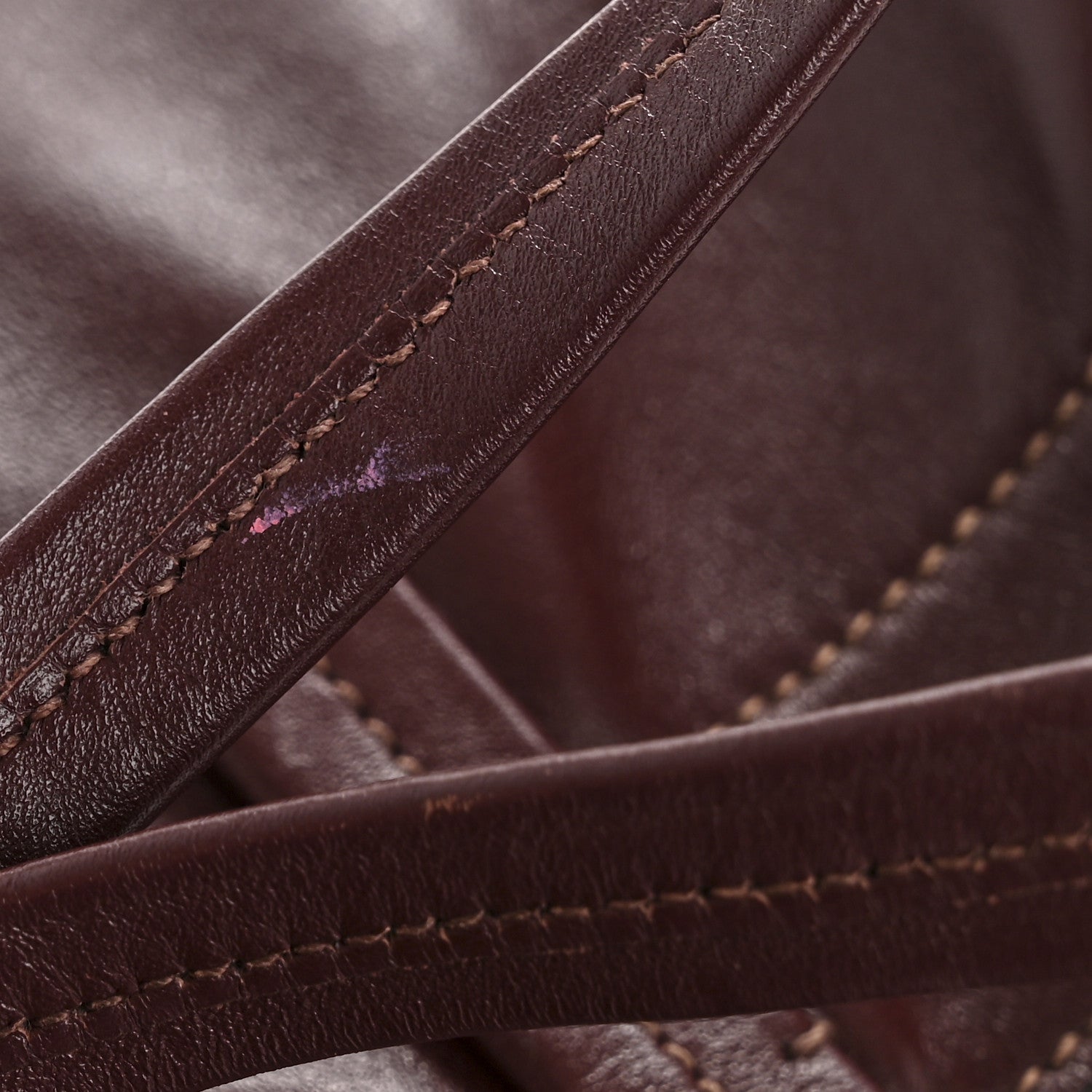 Miu Miu Vitello Soft Shopping Tote Burgundy 15 of 16