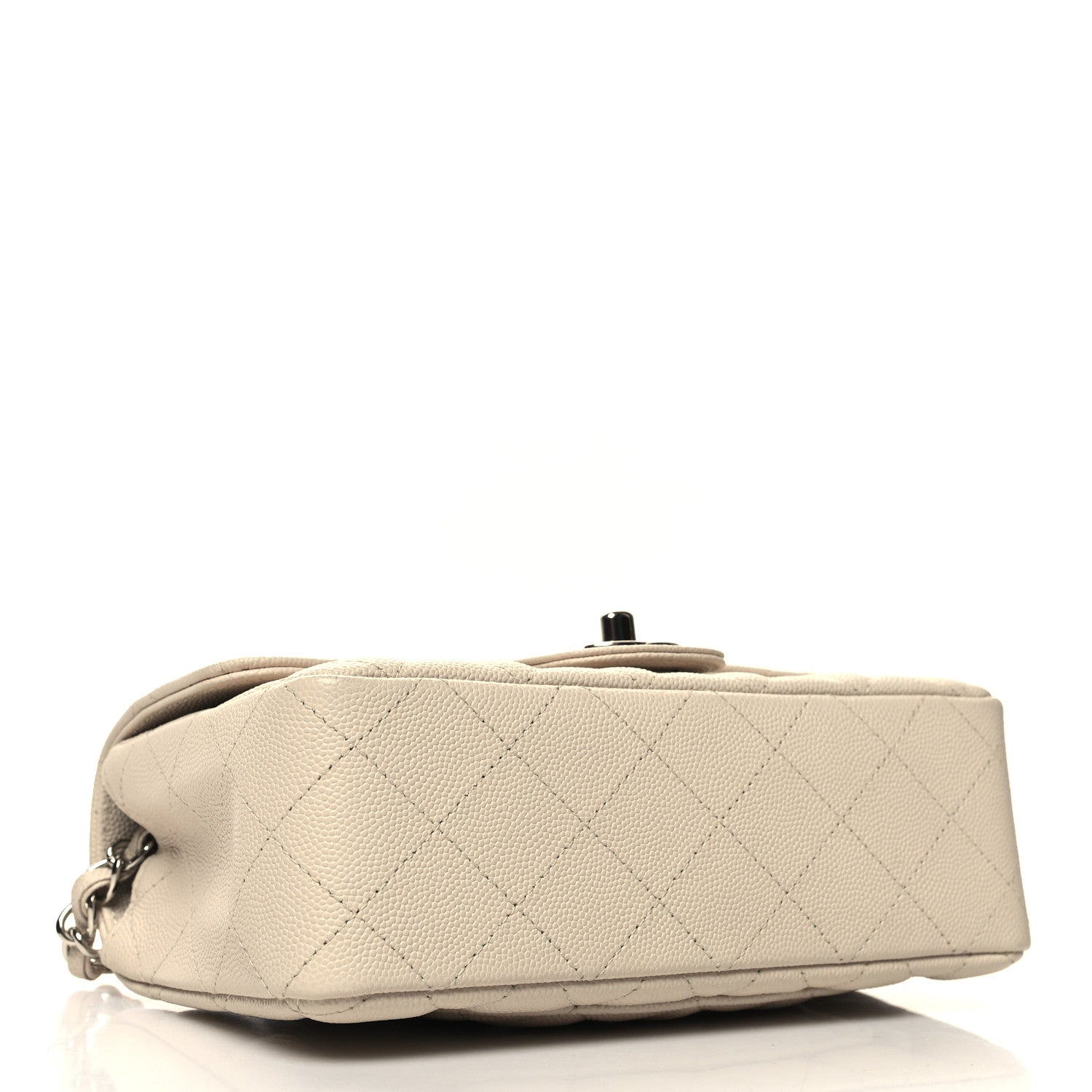Chanel Caviar Quilted Mini Rectangular Flap Light Beige 4 of 12