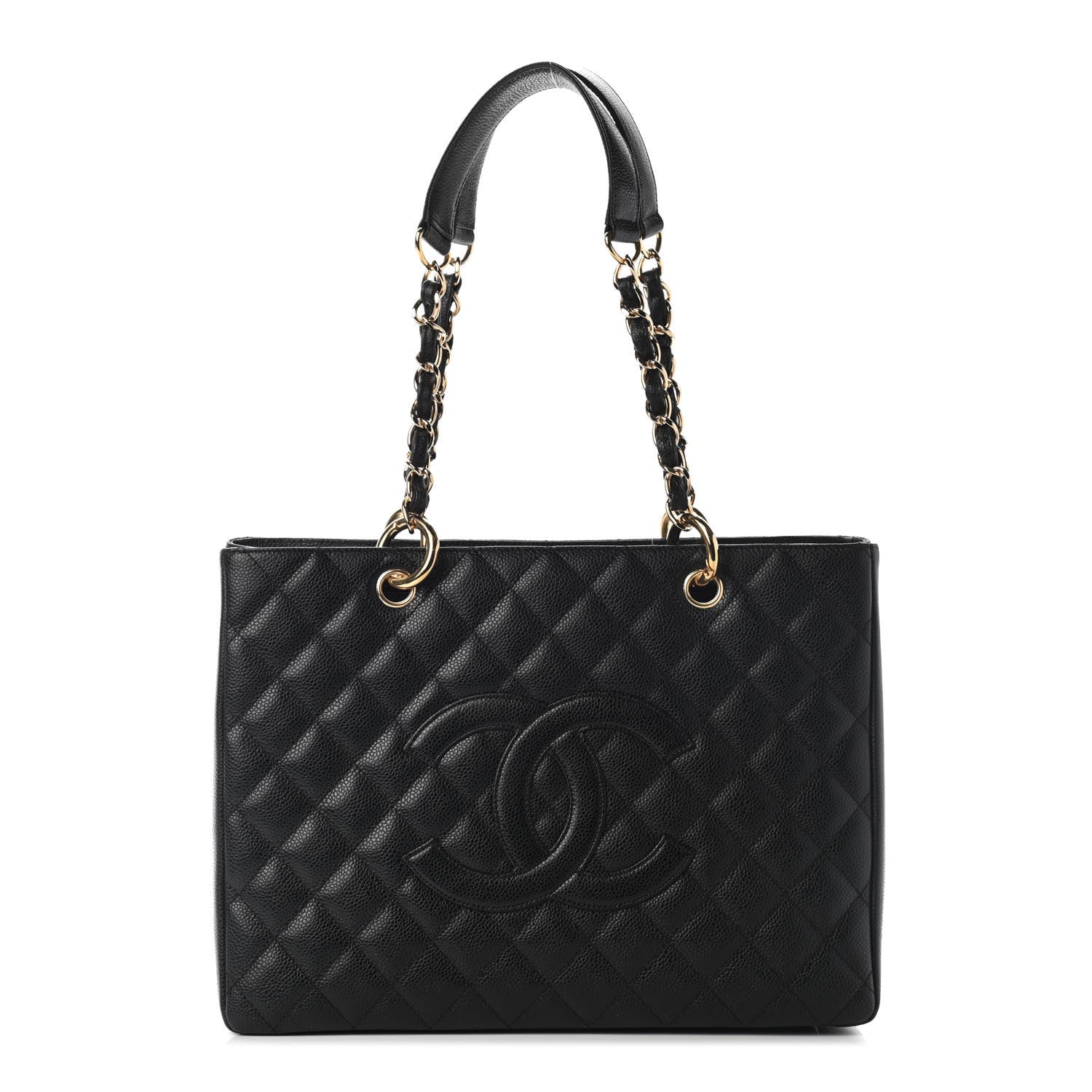 Chanel Caviar Quilted Grand Shopping Tote GST Black 1 of 9
