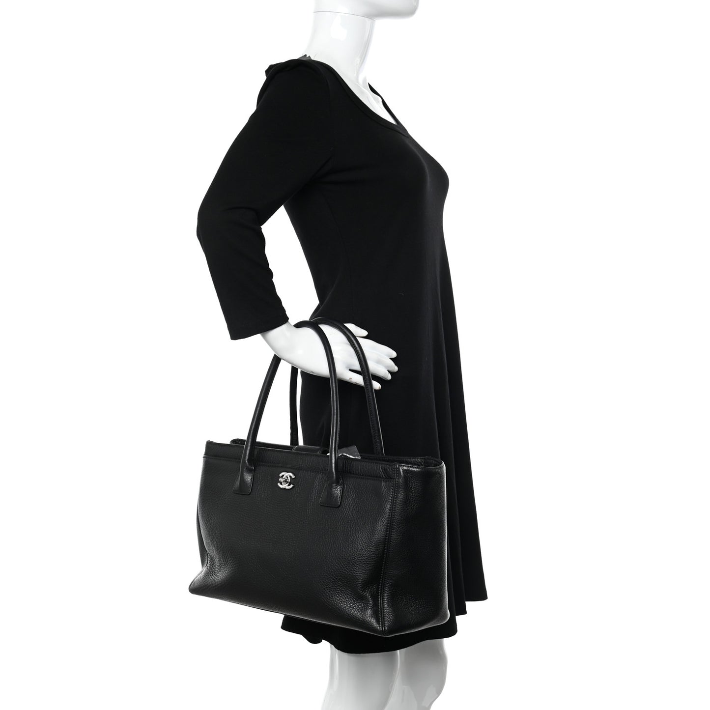 Deerskin Cerf Executive Shopper Tote Black