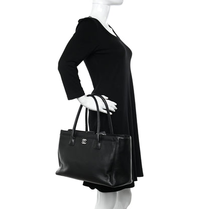Chanel Deerskin Cerf Executive Shopper Tote Black 2 of 12