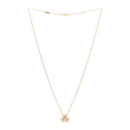 Van Cleef & Arpels 18K Yellow Gold Diamond Mini Frivole Pendant Pave Necklace 3 of 5