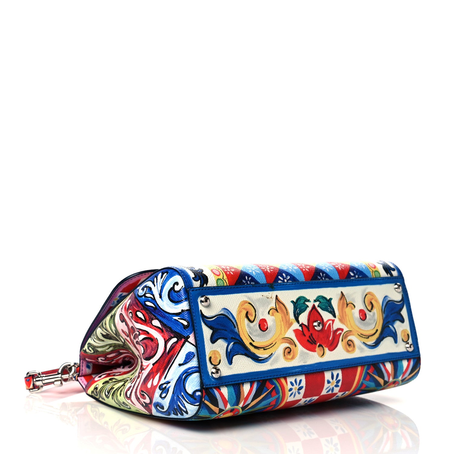 Dolce & Gabbana Dauphine Majolica Print Medium Miss Sicily Satchel Multicolor 3 of 9