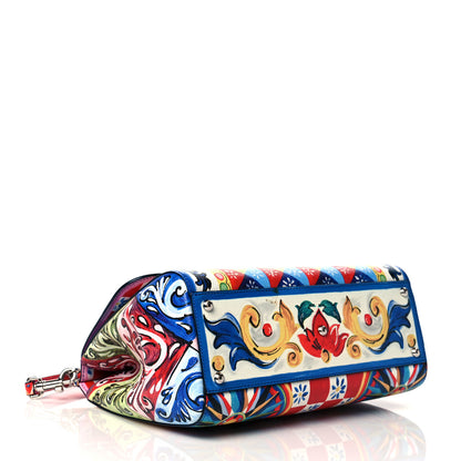 Dolce & Gabbana Dauphine Majolica Print Medium Miss Sicily Satchel Multicolor 3 of 9