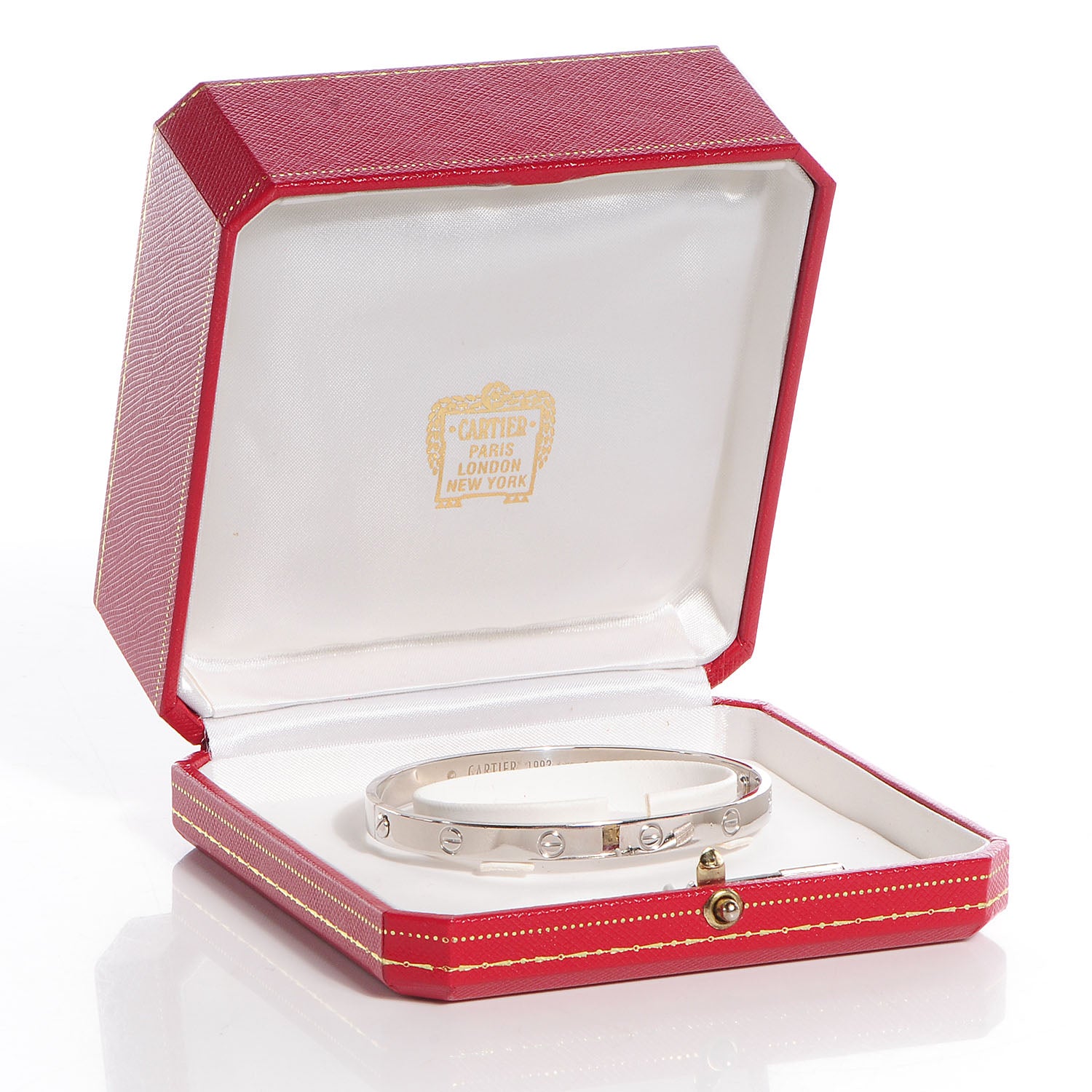 Cartier 18K White Gold LOVE Bracelet 20 6 of 6