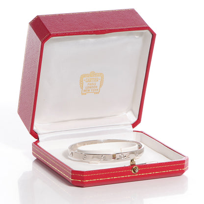Cartier 18K White Gold LOVE Bracelet 20 6 of 6