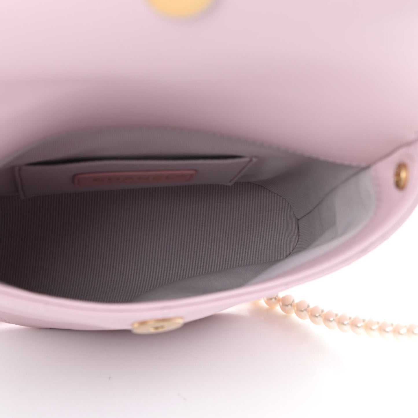 Calfskin Quilted Pearl Small About Pearls Hobo Bag Light Pink