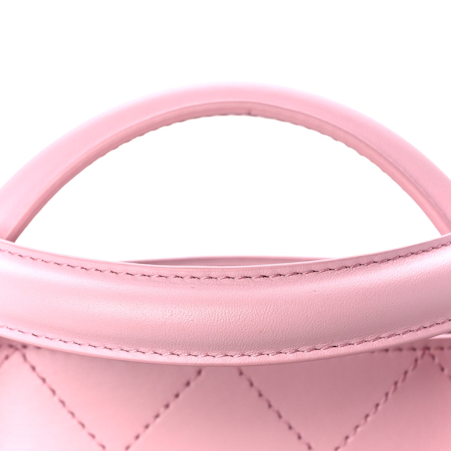 Chanel Calfskin Stitch Medium Ring My Bag Shopping Tote Pink 12 of 12