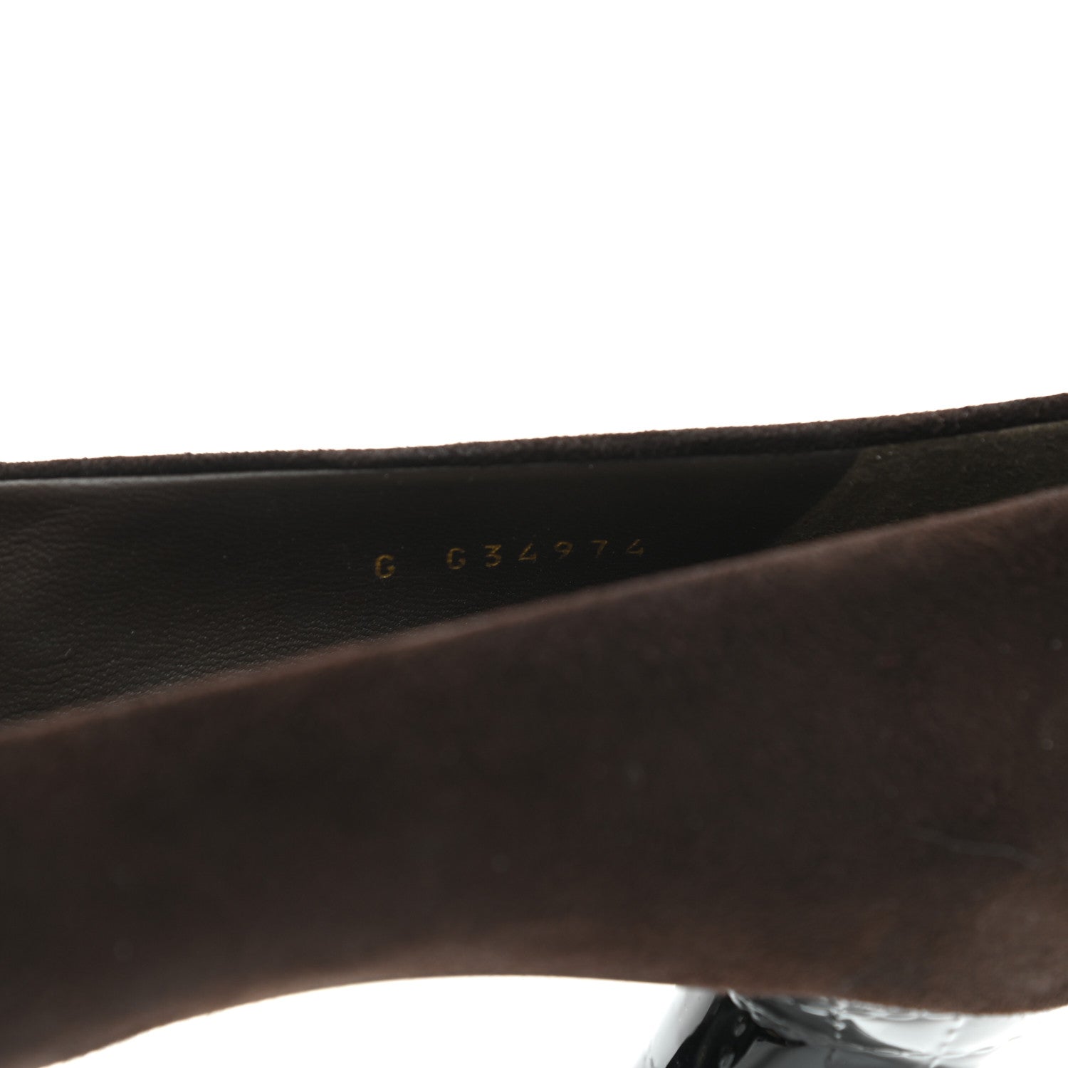 Chanel Kid Suede Patent Calfskin Cap Toe CC Pumps 39.5 Brown Black 8 of 10