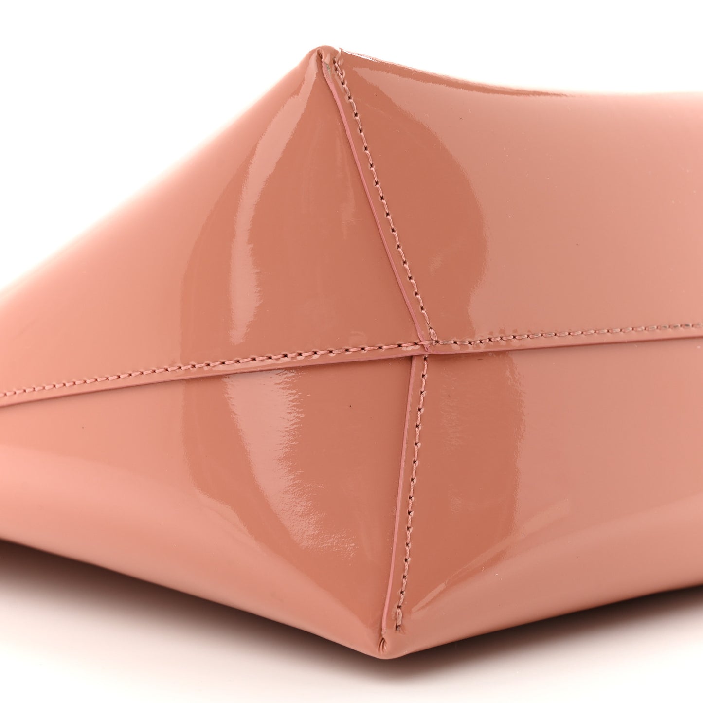 Patent Calfskin Mini Mini Bucket Blush