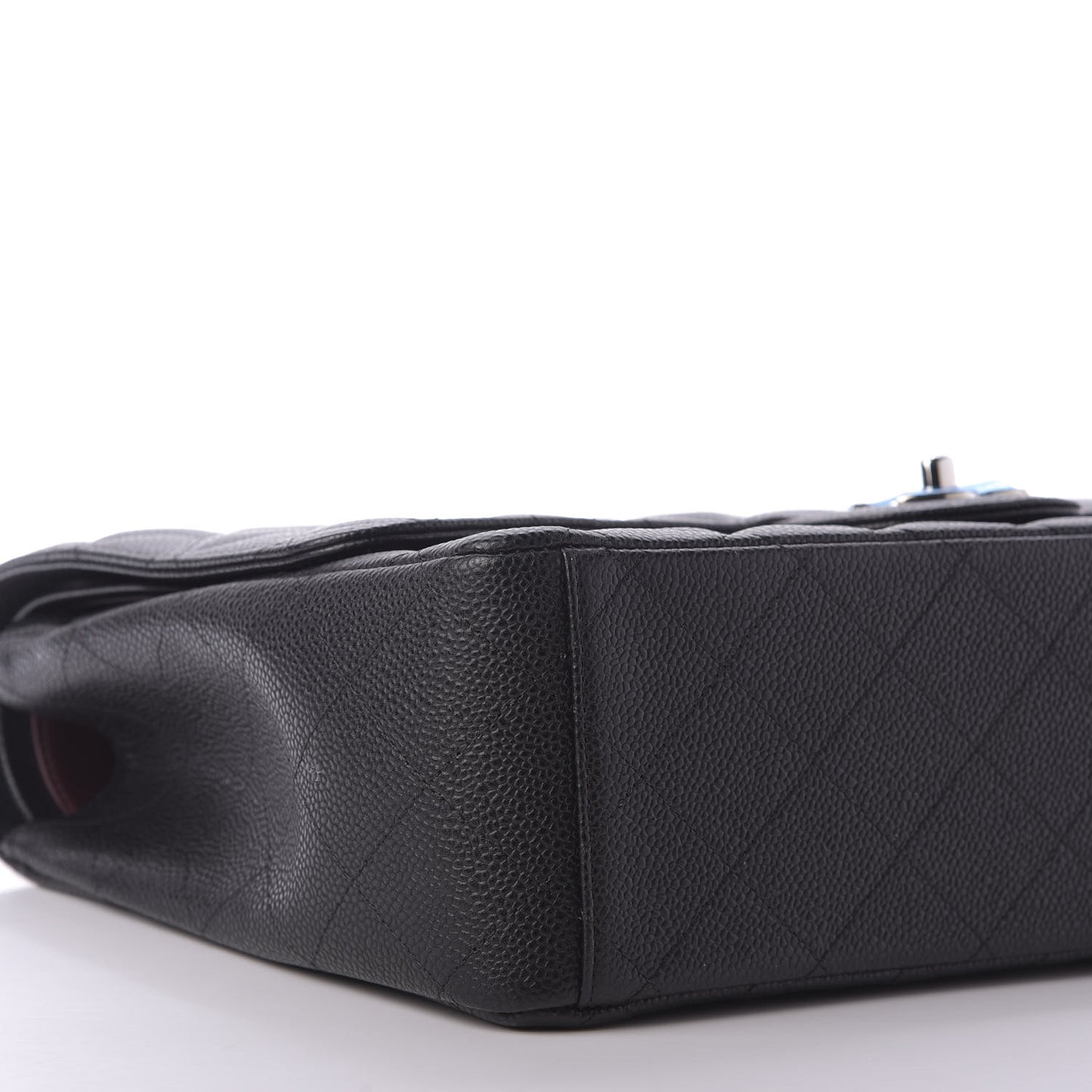 Caviar Quilted Maxi Double Flap Black