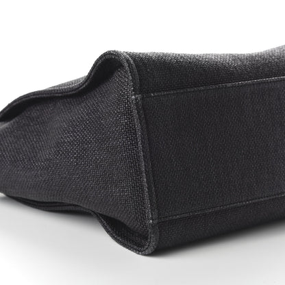 Chanel Woven Straw Raffia Medium Deauville Tote Black 6 of 11