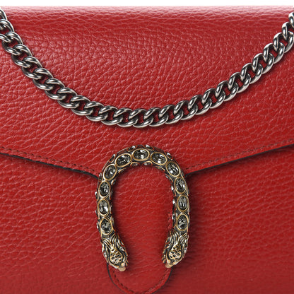 Gucci Calfskin Mini Dionysus Chain Wallet Hibiscus Red 9 of 9