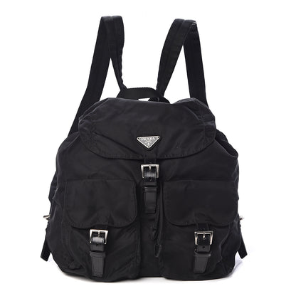 Prada Nylon Vela Medium Backpack Black 1 of 9