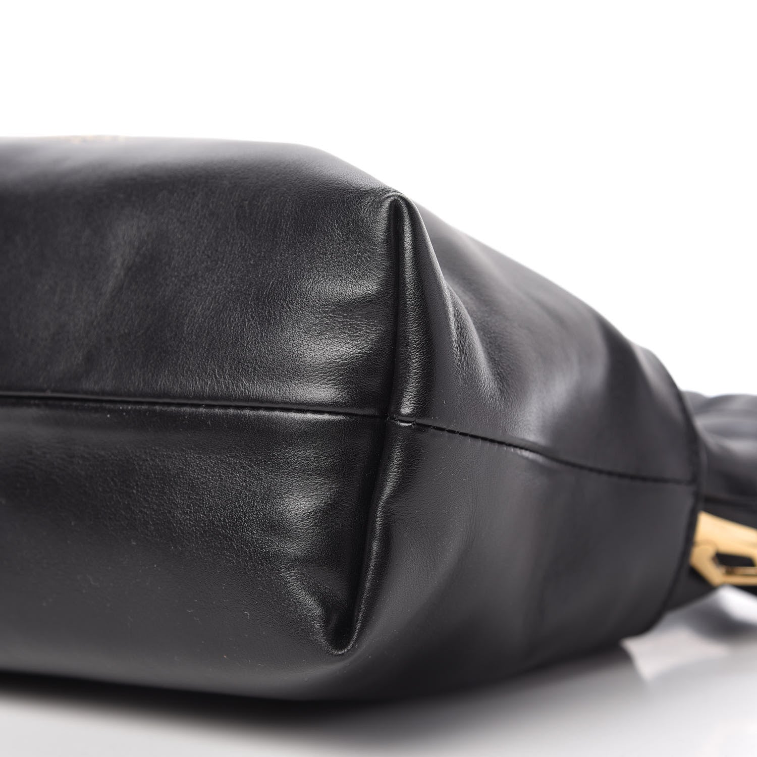Burberry Prorsum Smooth Calfskin Small Drawstring Crossbody Black 7 of 9