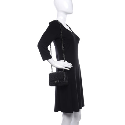 Chanel Lambskin Quilted Mini Square Flap Black 2 of 10