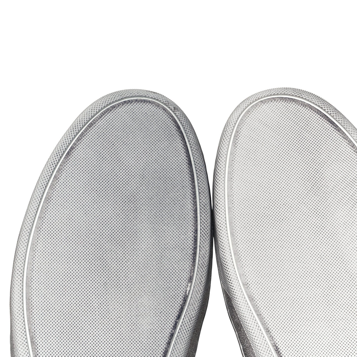 Calfskin Perforated Court Classic SL/10H High Top Sneakers 44 White