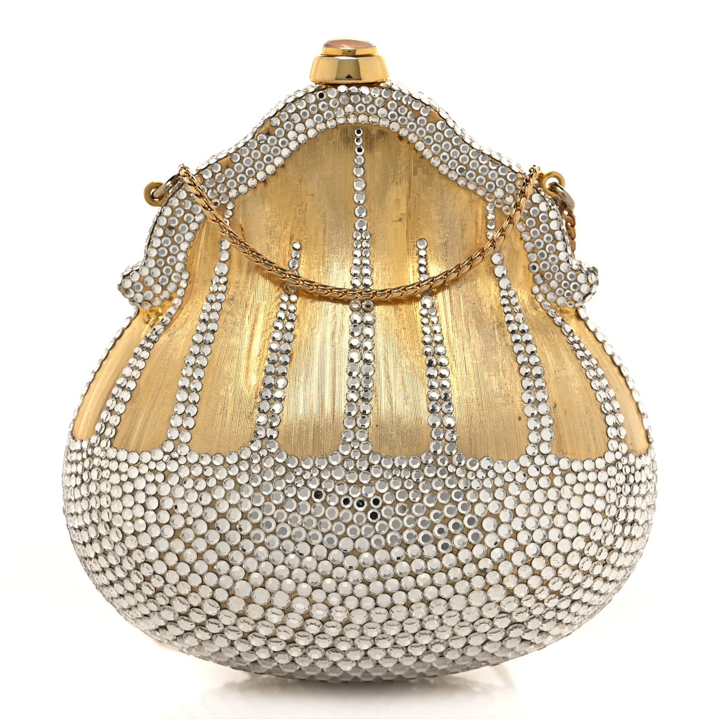 Swarovski Crystal Chatelaine Minaudiere Gold