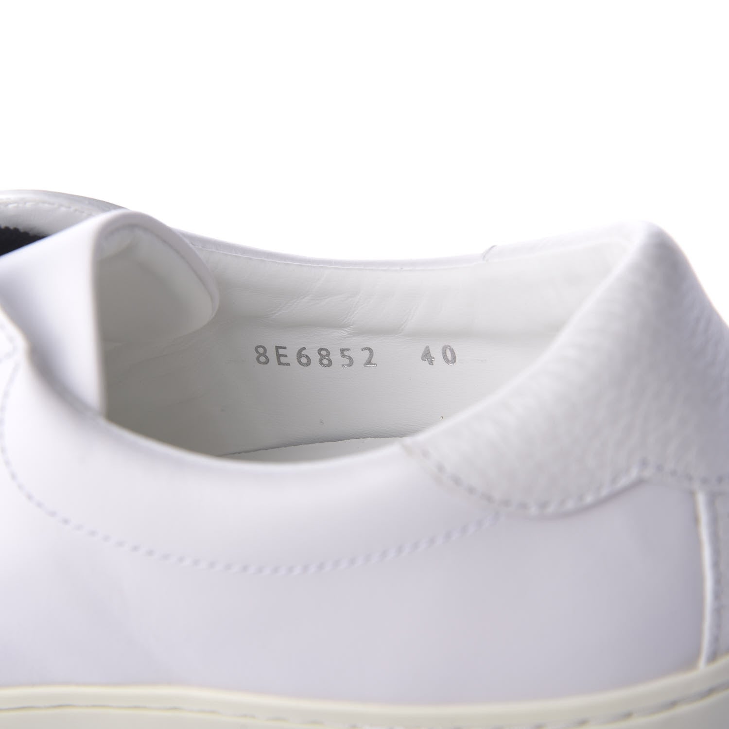 Fendi Vitello FF Rockoclick Slip On Sneakers 40 White 10 of 11