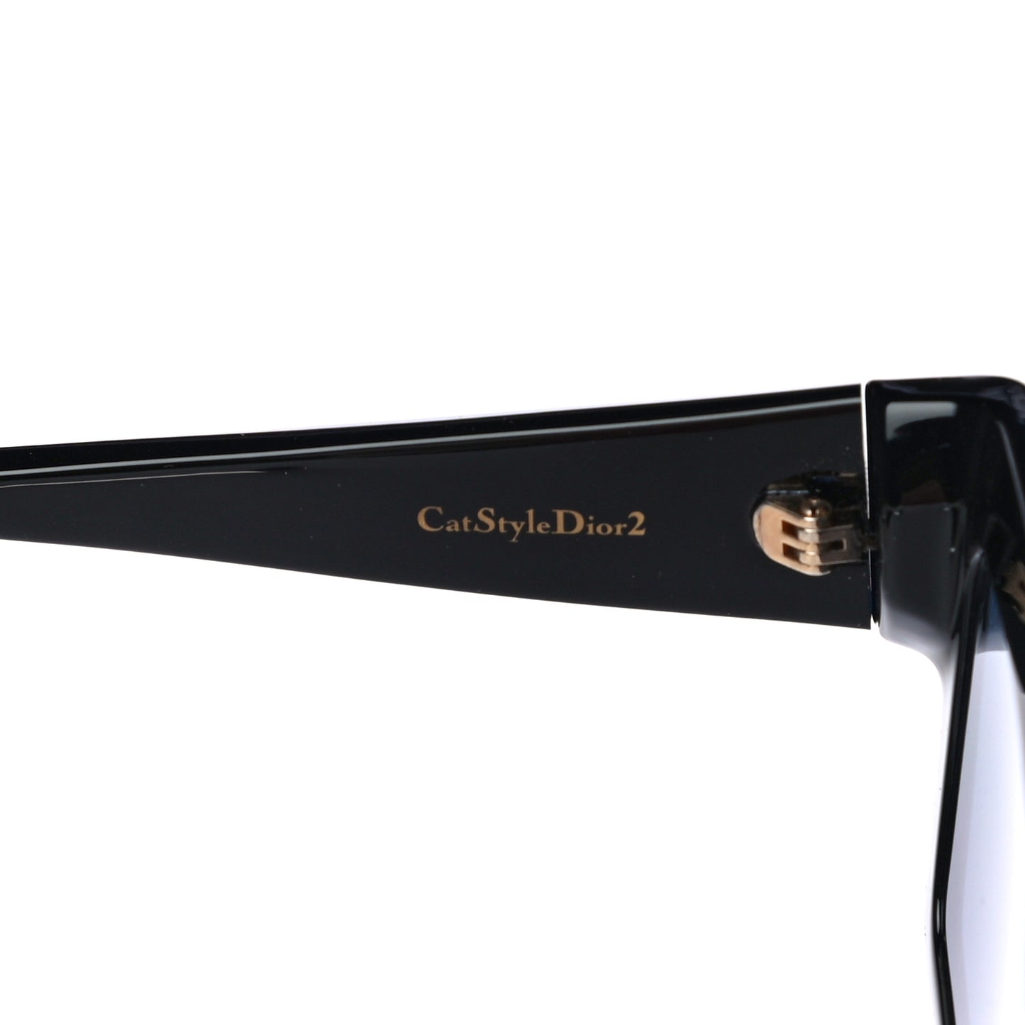 Acetate CatStyleDior2 Sunglasses Dark Blue Gold