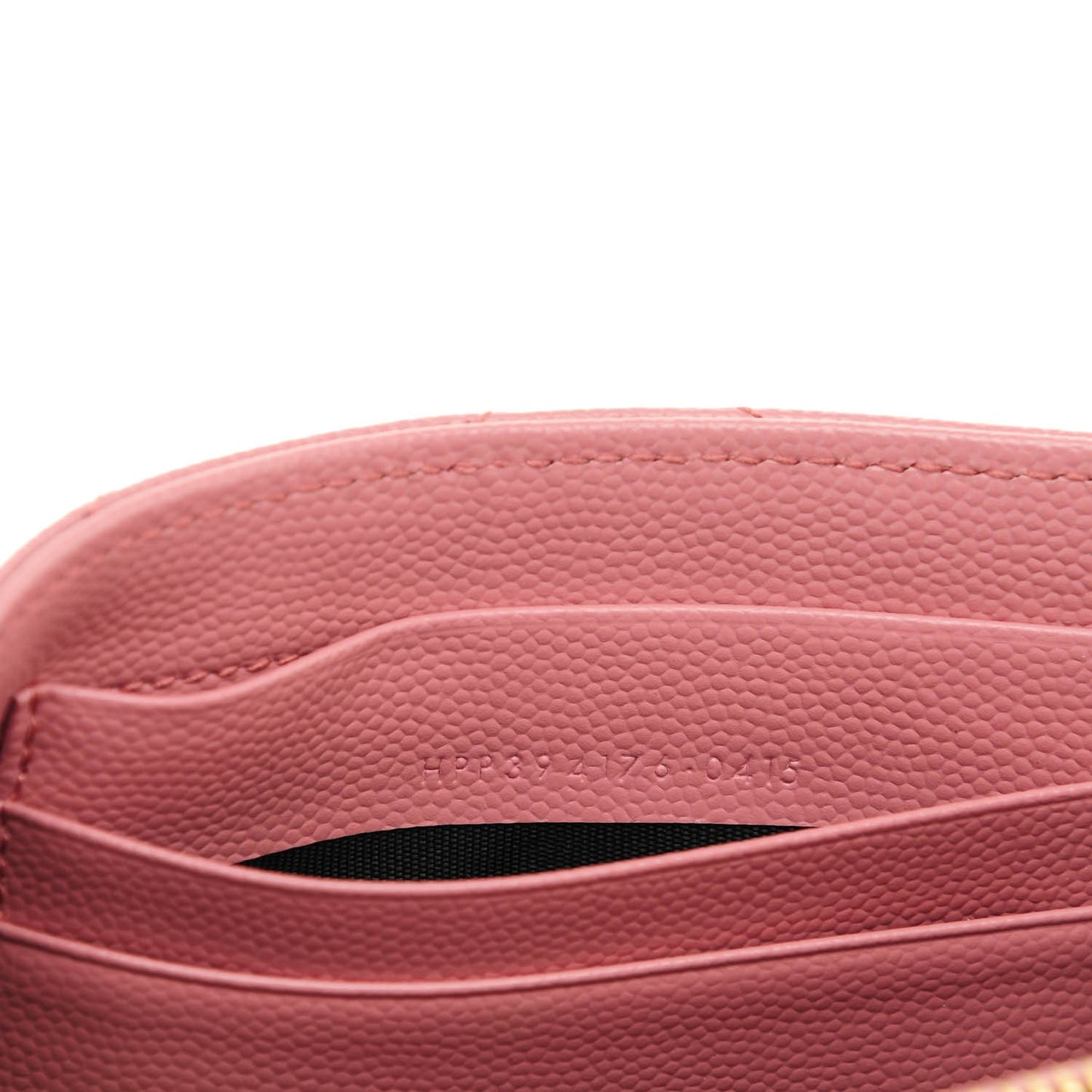 Grain De Poudre Matelasse Chevron Small Monogram Flap Wallet Old Rose