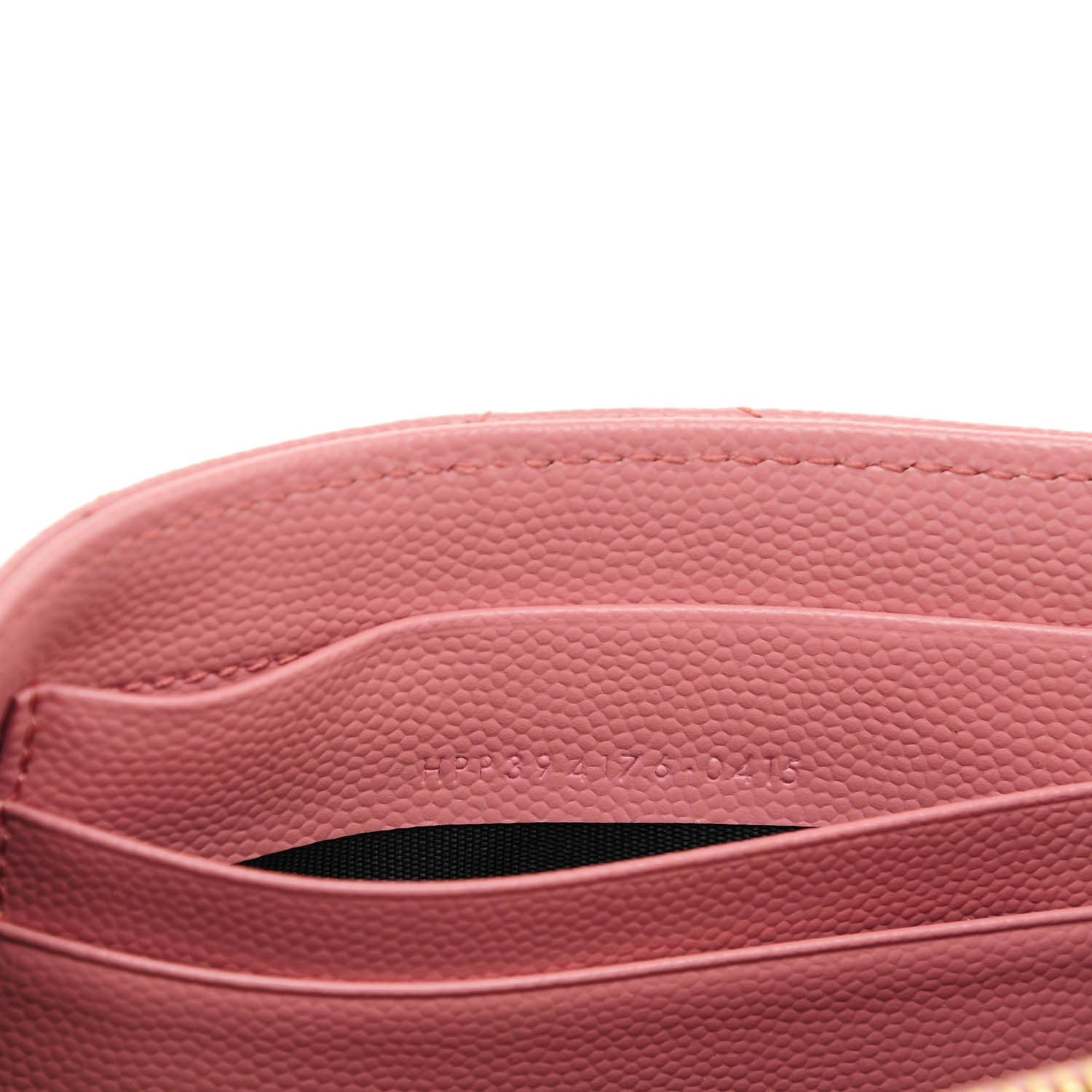 Saint Laurent Grain De Poudre Matelasse Chevron Small Monogram Flap Wallet Old Rose 8 of 8