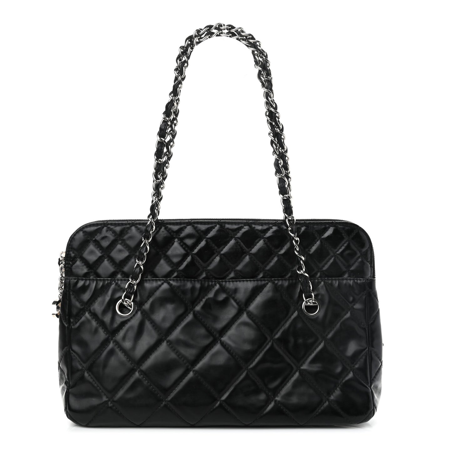 Vinyl Quilted In The Business Tote Black