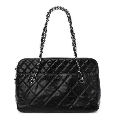 Chanel Vinyl Quilted In The Business Tote Black 1 of 14