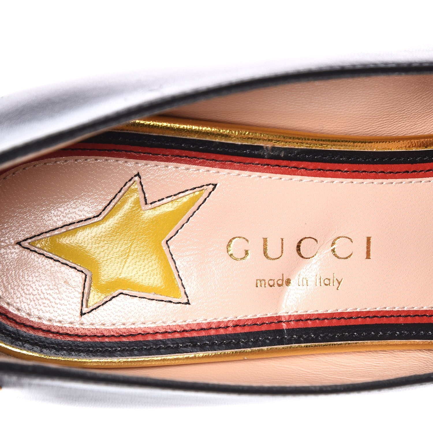 Gucci Calfkin Web Bow Pumps 37 Black 7 of 9
