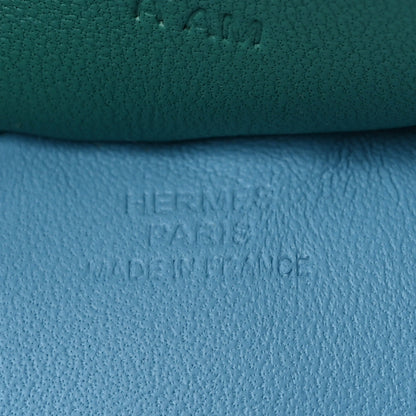 Hermes Milo Lambskin Grigri Rodeo Horse Bag Charm GM Celeste Jaune de Naples Vert Verone 3 of 5