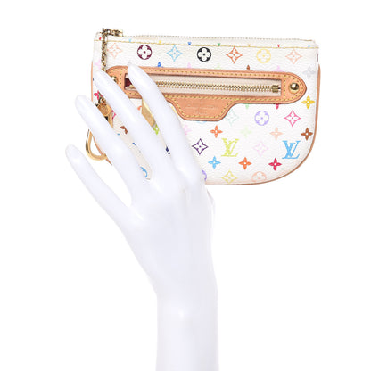 Louis Vuitton Monogram Multicolor Pochette Plate MM White 2 of 9