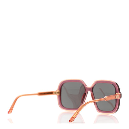 Christian Dior Acetate Cannage DiorHighlight S1I Square Sunglasses Red 4 of 8