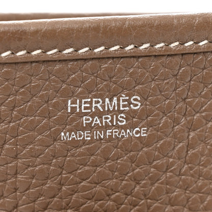 Hermes Taurillon Clemence Evelyne III PM Etoupe 6 of 10