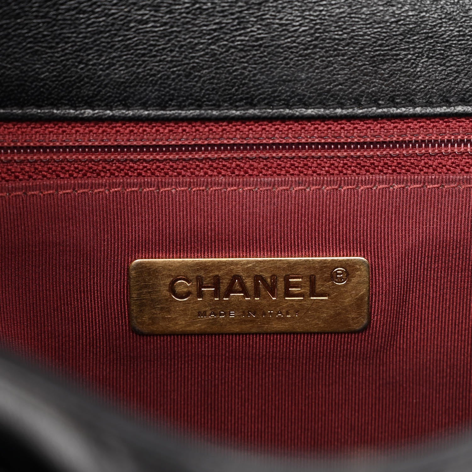 Chanel Lambskin Quilted Chain Infinity Top Handle Flap Black 6 of 12