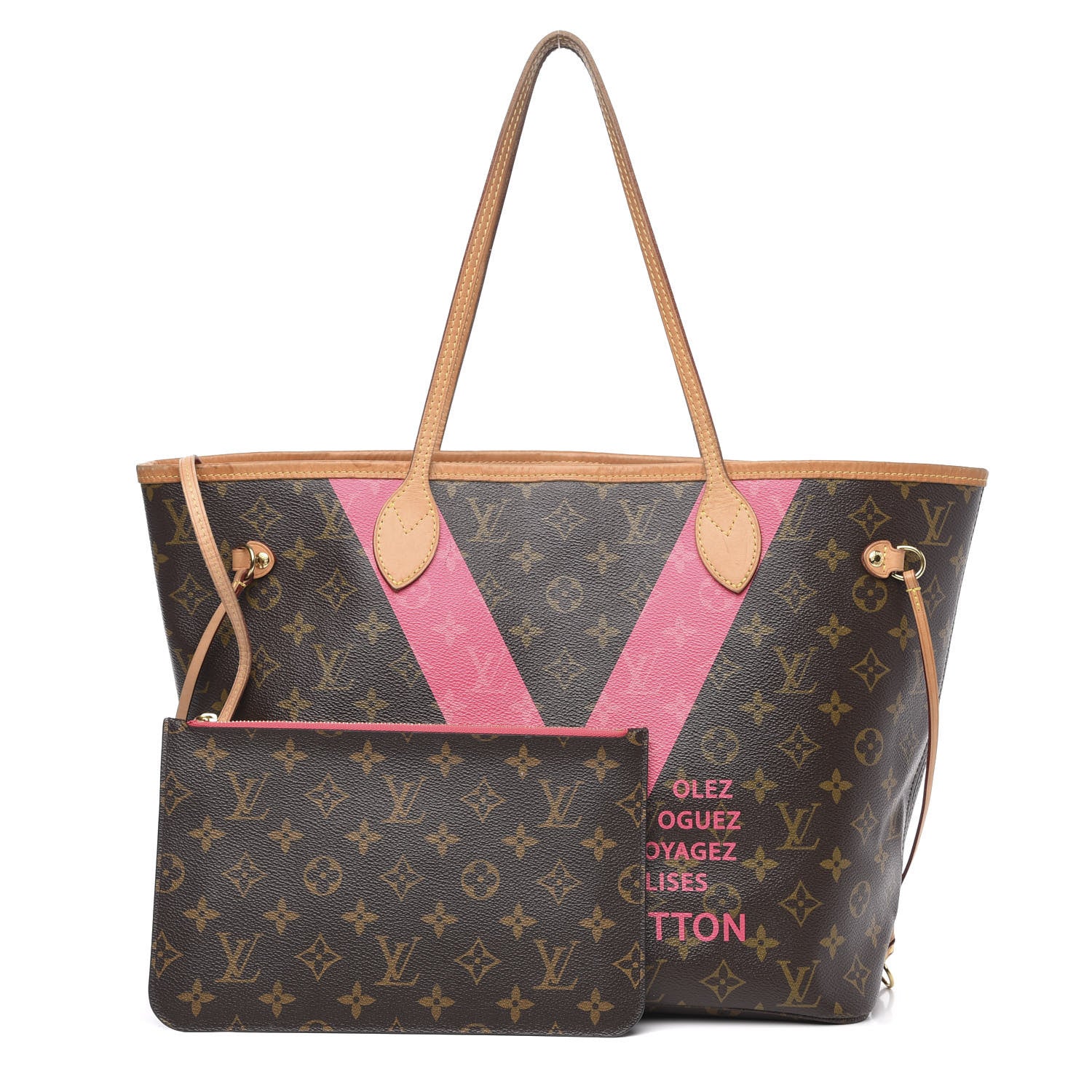 Louis Vuitton Monogram V Neverfull MM Grenade 1 of 19