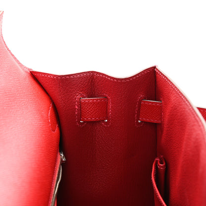 Hermes Epsom Kelly Sellier 32 Rouge Casaque 17 of 29